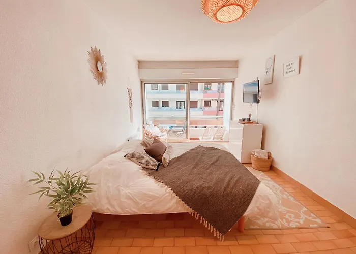 Studio A 100M De La Plage Avec Balcon - 66